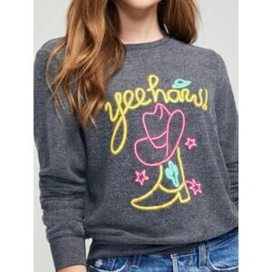 Wildfox Yee Haw Baggy Beach Jumper Crewneck Sweater Size XS